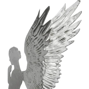 Weihnachtsfiguren^DecoWoerner Deko-Engel Aus Metall, 54 Cm silber