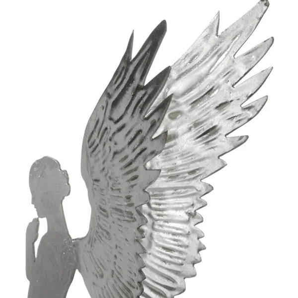 Weihnachtsfiguren^DecoWoerner Deko-Engel Aus Metall, 54 Cm silber