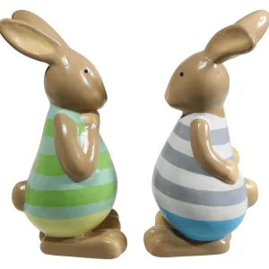 Dekotiere | Osterdeko^DecoWoerner Dekofigur Osterhase , 39 Cm blau