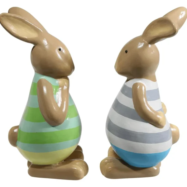 Dekotiere | Osterdeko^DecoWoerner Dekofigur Osterhase , 39 Cm blau