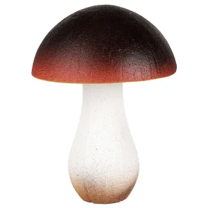 Herbstdeko^DecoWoerner Dekofigur Pilz, 30 Cm Hoch orange