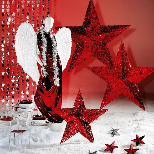 Weihnachtssterne^DecoWoerner Deko-Gigant-Stern 80 Cm Ø rot