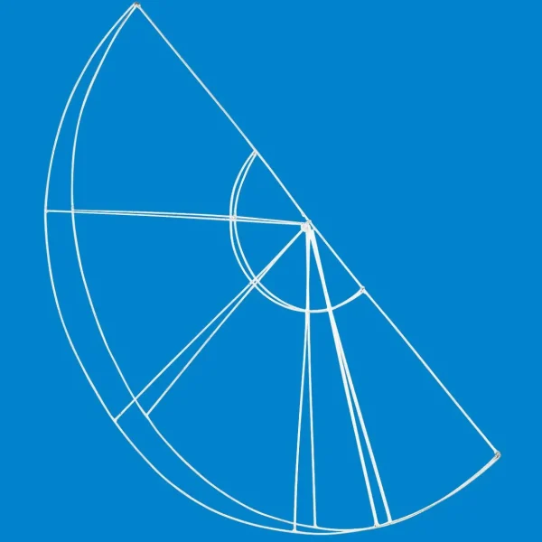 Dekorationshilfen & Werkzeug^DecoWoerner Dekogitter Riesenrad 170 Cm weiß