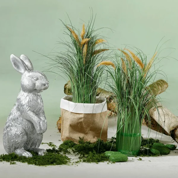 Frühlingsdeko | Dekogras^DecoWoerner Dekogras Mit Schilfblüten, 50 Cm grün