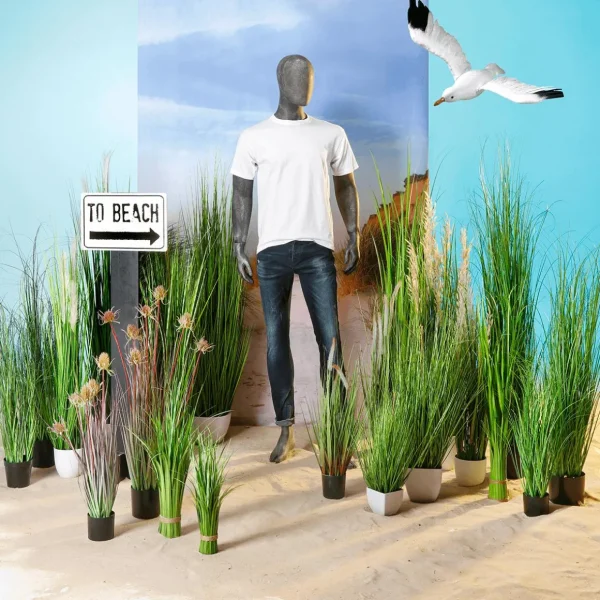 Frühlingsdeko | Dekogras^DecoWoerner Dekogras-Bund 90 Cm grün