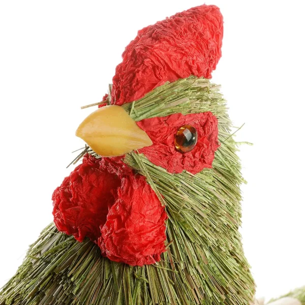 Dekotiere | Osterdeko^DecoWoerner Deko-Hahn 21 Cm Hoch grün