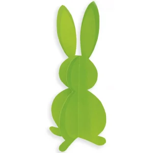 Osterdeko^DecoWoerner Deko-Hasen Papieraufsteller 40 Cm grün