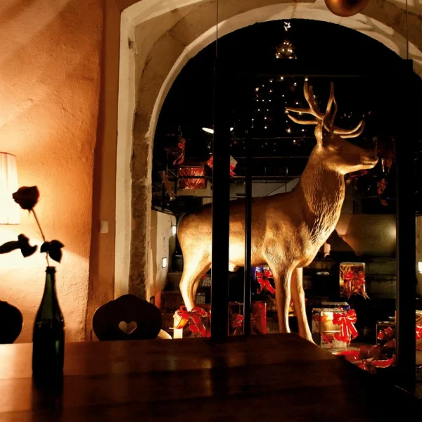 Dekotiere | Xxl Weihnachtsdeko^DecoWoerner Deko-Hirsch 231 Cm Hoch, gold