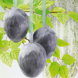 Osterdeko^DecoWoerner Deko-Hänger Feder-Ei Eis, 10 Cm Lang blau