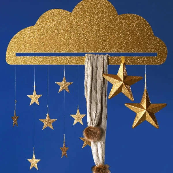 Sommerdeko | Frühlingsdeko^DecoWoerner Deko-Hänger Wolke, 95 Cm gold