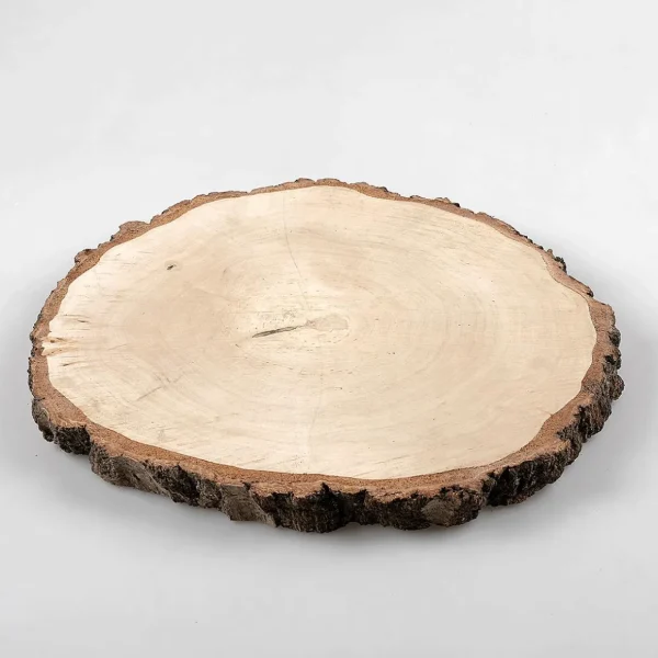 Naturdeko^DecoWoerner Deko-Holz-Birkenscheibe Ca. 30 Cm Ø Naturholz