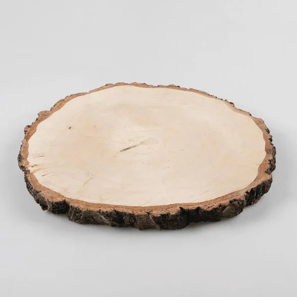 Naturdeko^DecoWoerner Deko-Holz-Birkenscheibe Ca. 30 Cm Ø Naturholz