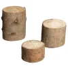 Naturdeko | Herbstdeko^DecoWoerner Deko-Holzstämme, Set à 3 Stück braun