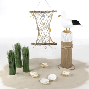 Sommerdeko^DecoWoerner Deko-Jakobsmuscheln, Pack à 4 Stück weiß