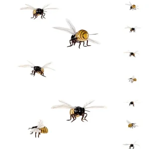 Dekotiere | Frühlingsdeko^DecoWoerner Dekokette "Bienen" schwarz