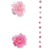 Girlanden & Ranken^DecoWoerner Dekokette Blüten, 180 Cm rosa