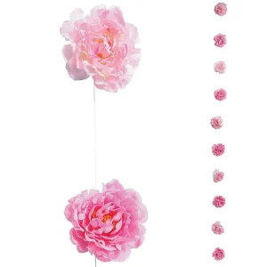 Girlanden & Ranken^DecoWoerner Dekokette Blüten, 180 Cm rosa