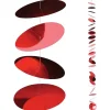 Themen-Deko^DecoWoerner Dekokette "Kreise" , 200 Cm Lang rot