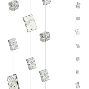 Weihnachtsfiguren^DecoWoerner Dekokette Päckchen , 270 Cm silber