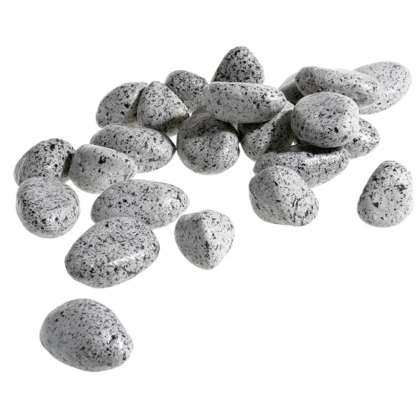 Streudeko^DecoWoerner Deko-Kieselsteine, Pack à 24 Stück Grau