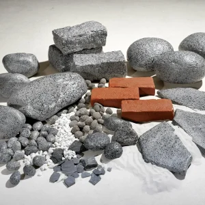 Streudeko^DecoWoerner Deko-Kieselsteine, Pack à 4 Stück Grau
