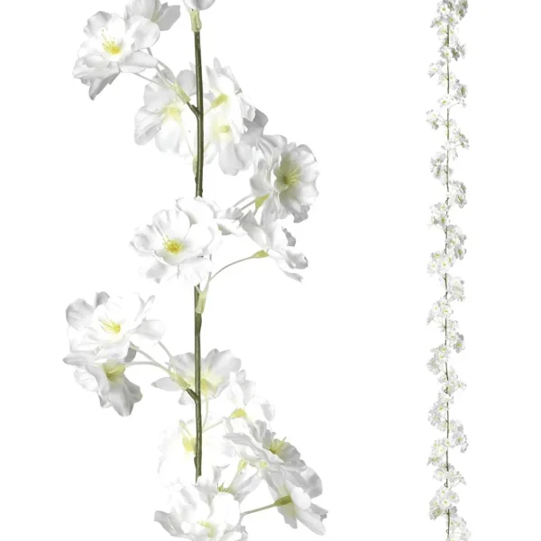 Frühlingsdeko | Girlanden & Ranken^DecoWoerner Deko-Kirschblüten-Girlande, 180 Cm weiß