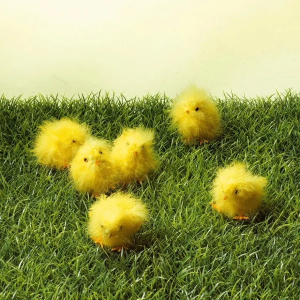 Dekotiere | Osterdeko^DecoWoerner Deko-Küken, 6 Stück gelb
