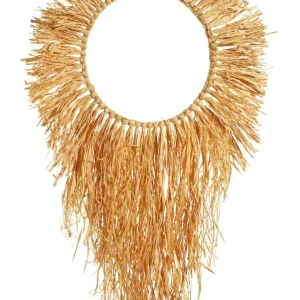 Sommerdeko^DecoWoerner Dekokranz "Boho" 27 Cm Ø Beige