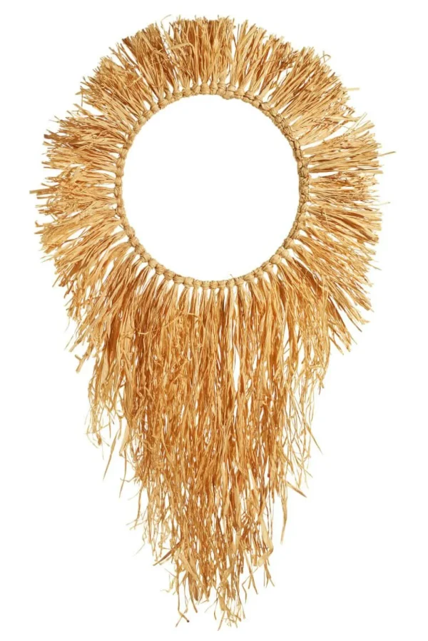 Sommerdeko^DecoWoerner Dekokranz "Boho" 27 Cm Ø Beige
