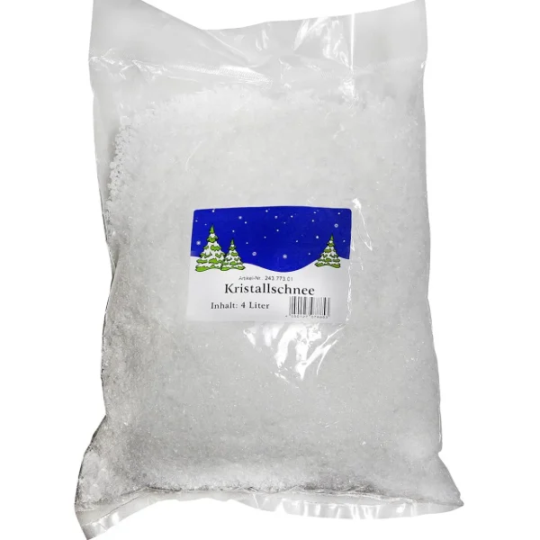 Streudeko | Winterdeko^DecoWoerner Deko-Kristallschnee, Schwer Entflammbar 140 G weiß
