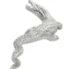 Dekotiere^DecoWoerner Deko-Krokodil 180 Cm Lang, silber