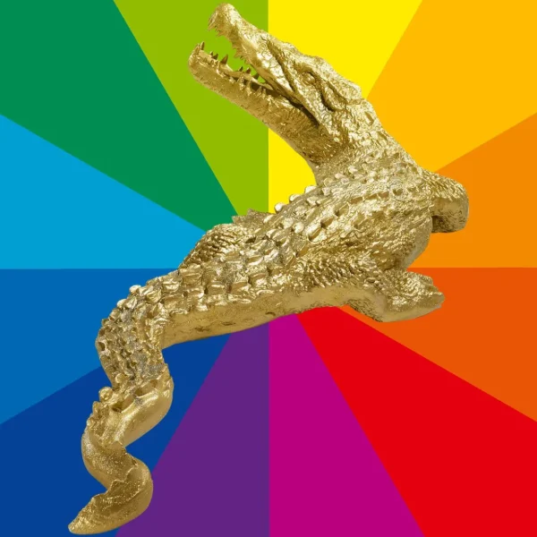 Dekotiere^DecoWoerner Deko-Krokodil 180 Cm Lang, Wunschfarbe