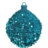 Xxl Weihnachtsdeko^DecoWoerner Dekokugel Tinsel, 100 Cm Ø, Türkis
