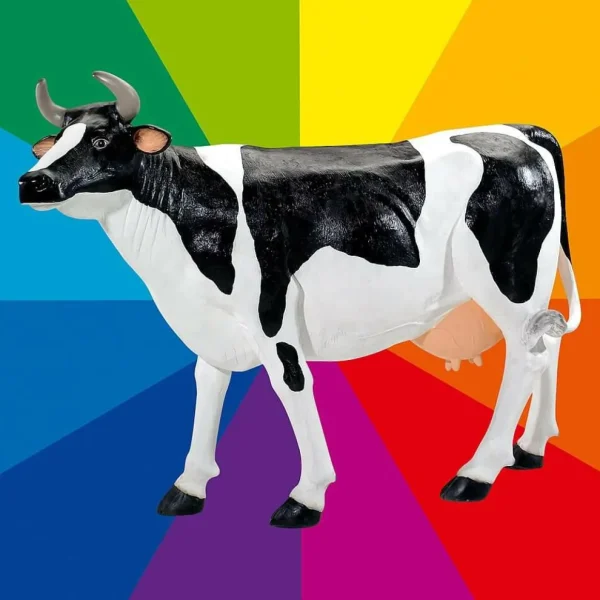 Dekotiere^DecoWoerner Deko-Kuh 156 Cm Hoch, Wunschfarbe