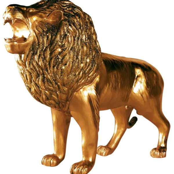Dekotiere | Xxl Weihnachtsdeko^DecoWoerner Deko-Löwe 140 Cm Lang, gold