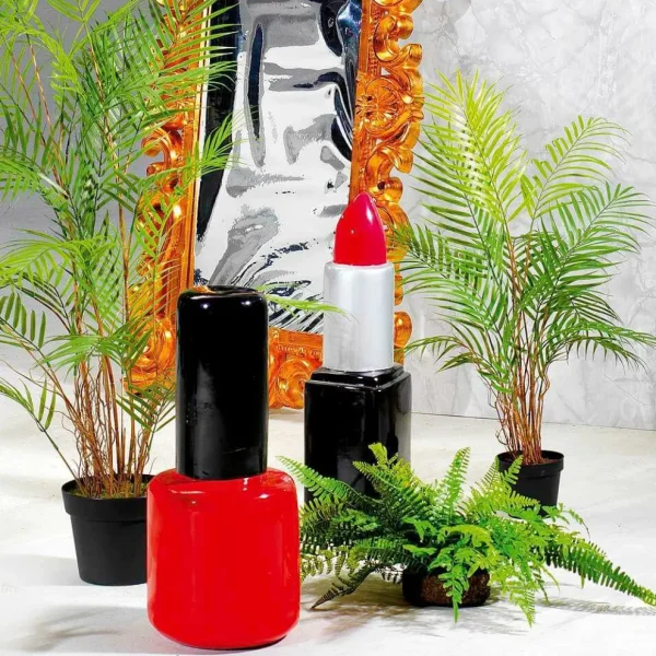 Themen-Deko^DecoWoerner Deko-Nagellack 50 Cm, -schwarz rot