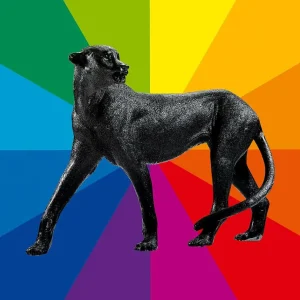 Dekotiere^DecoWoerner Deko-Panther 110 Cm Lang, Wunschfarbe