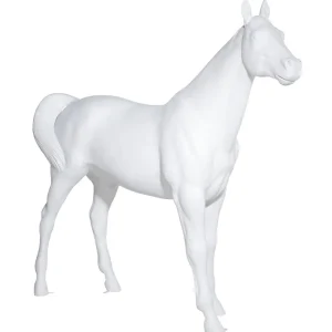Dekotiere^DecoWoerner Deko-Pferd 195 Cm Hoch, weiß