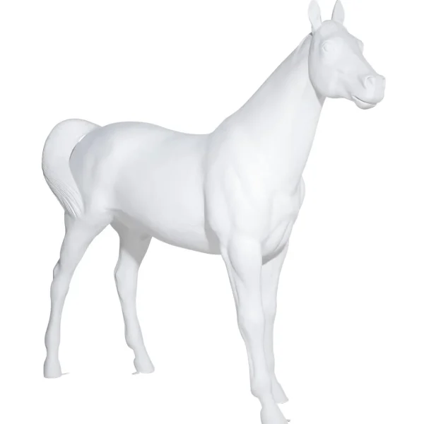 Dekotiere^DecoWoerner Deko-Pferd 195 Cm Hoch, weiß