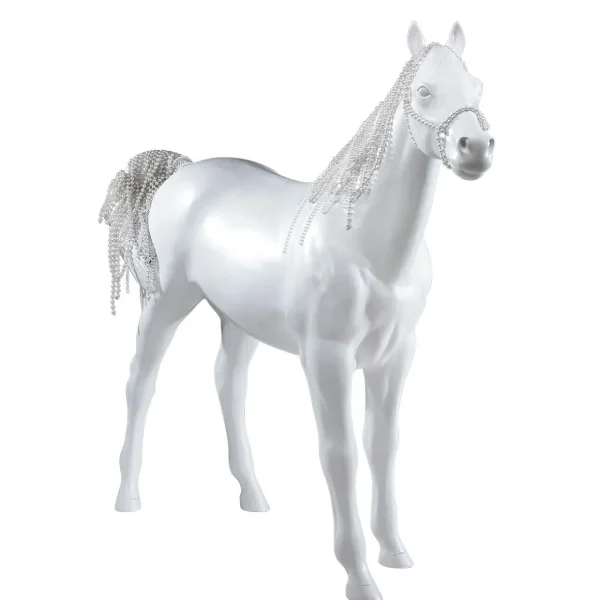Dekotiere^DecoWoerner Deko-Pferd 195 Cm Hoch, weiß