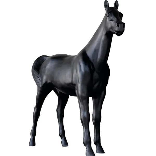 Dekotiere^DecoWoerner Deko-Pferd 195 Cm Hoch, schwarz