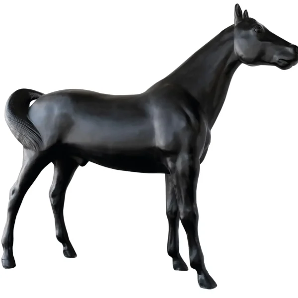 Dekotiere^DecoWoerner Deko-Pferd 195 Cm Hoch, schwarz