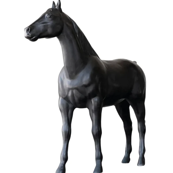 Dekotiere^DecoWoerner Deko-Pferd 195 Cm Hoch, schwarz