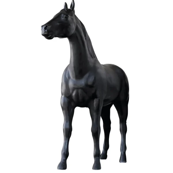 Dekotiere^DecoWoerner Deko-Pferd 195 Cm Hoch, schwarz