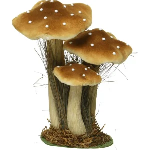 Herbstdeko^DecoWoerner Deko-Pilz 26 Cm gelb