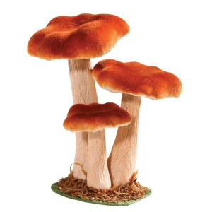 Herbstdeko^DecoWoerner Deko-Pilz, 18 Cm Hoch orange