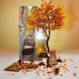 Herbstdeko^DecoWoerner Deko-Pilz, 27 Cm Hoch orange