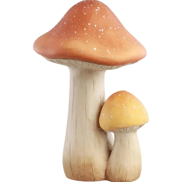 Naturdeko^DecoWoerner Dekopilz Aus Polyresin 21 Cm gelb