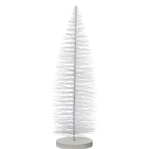 Xxl Weihnachtsdeko^DecoWoerner Dekorativer Bürstenbaum In Weiß