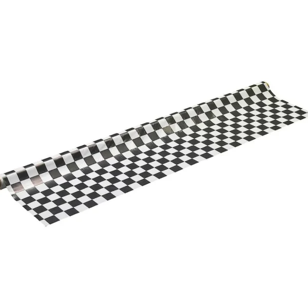 Lack- Dekor- & Stanzoptikfolien^DecoWoerner Dekorfolie "Schachbrett", Meterware 135 Cm Breit schwarz